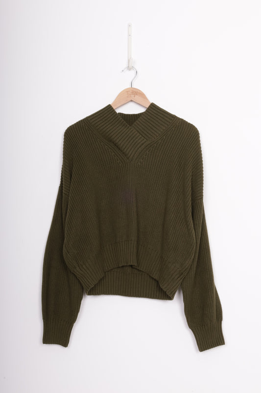 Kowtow Womens Green Jumper Size M