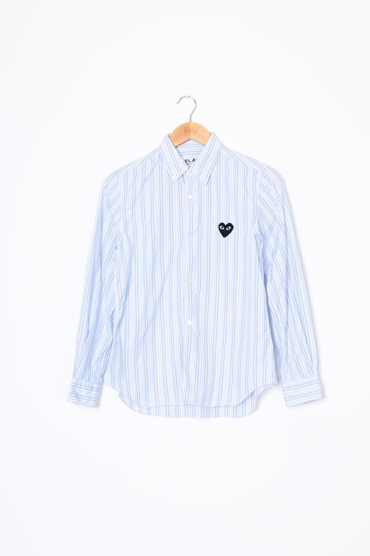 CDG PLAY Womens Blue Shirt Size L