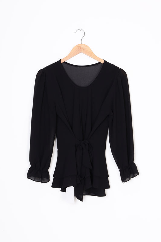 No Label Womens Black Top Size 10