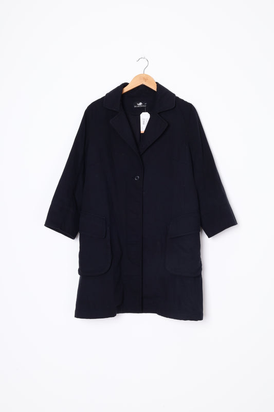 Borgioli Womens Black Coat Size S