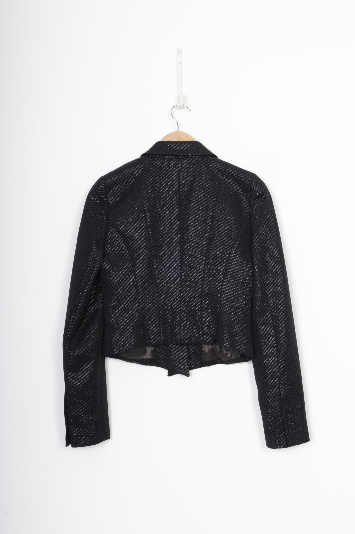 Cue Womens Black Blazer Size 10