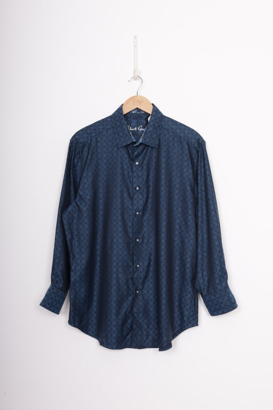 Robert Graham Mens Blue Shirt Size L