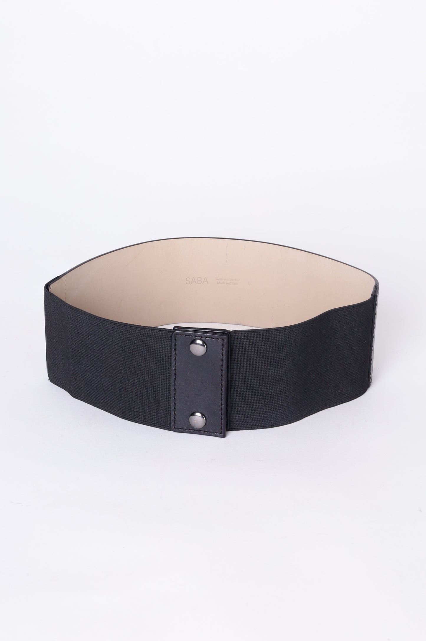 Saba Womens Black Belt Size S