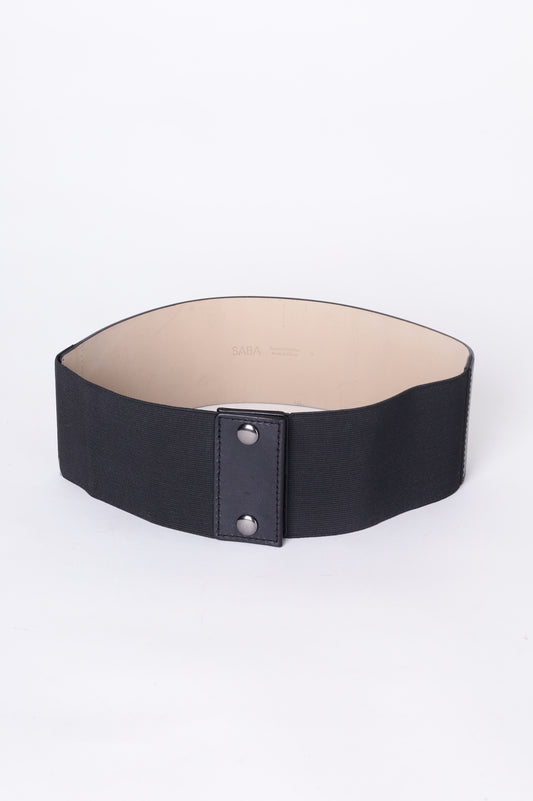Saba Womens Black Belt Size S