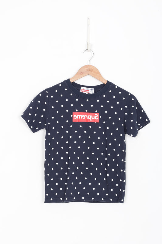 Comme Des Garcons Shirt x Supreme Womens Blue T-shirt Size S