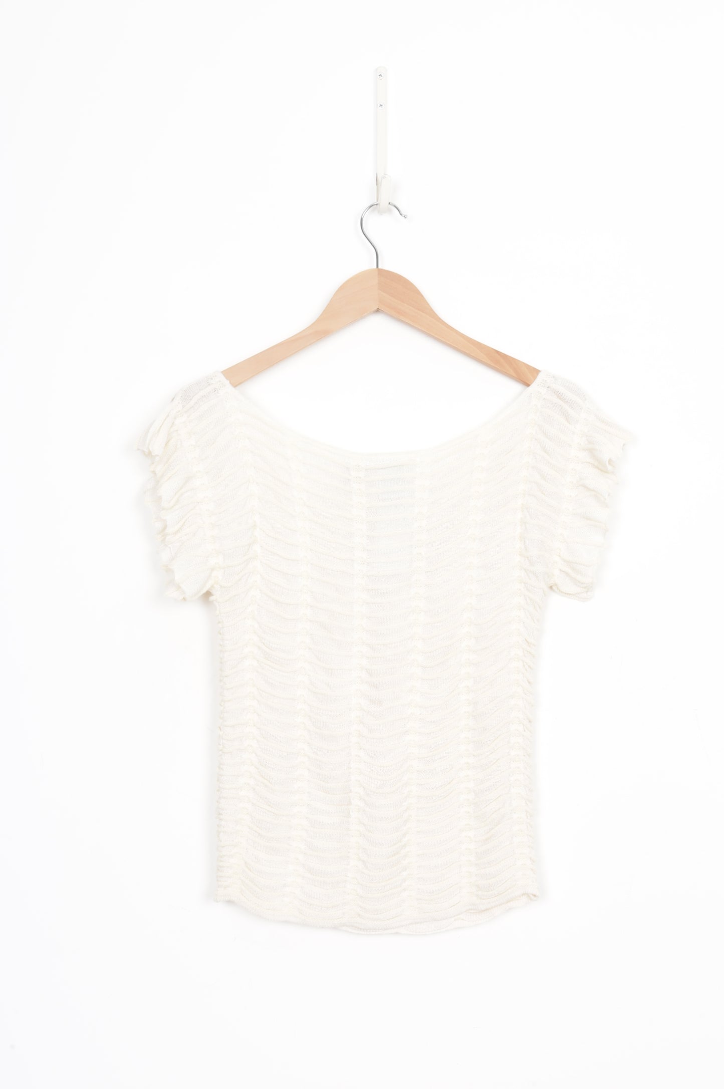 Armani Exchange Womens Cream Top Size L