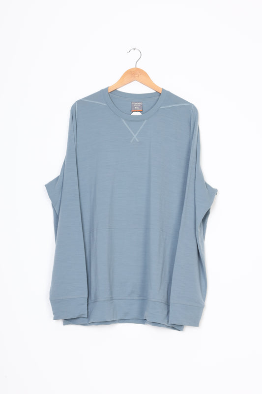 Icebreaker Merino Mens Blue Sweatshirt Size XXL