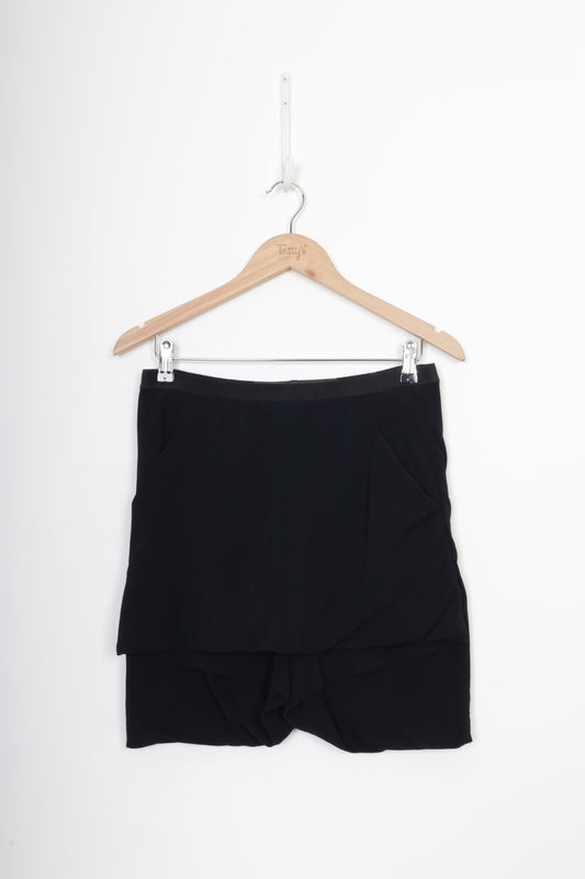 Rick Owens Womens Black Shorts Size 10