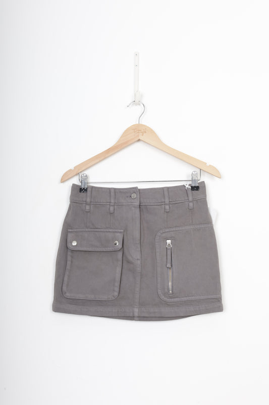 & Other Stories Womens Grey Mini Skirt Size 36