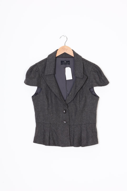 Cue Womens Brown Jacket Size 14