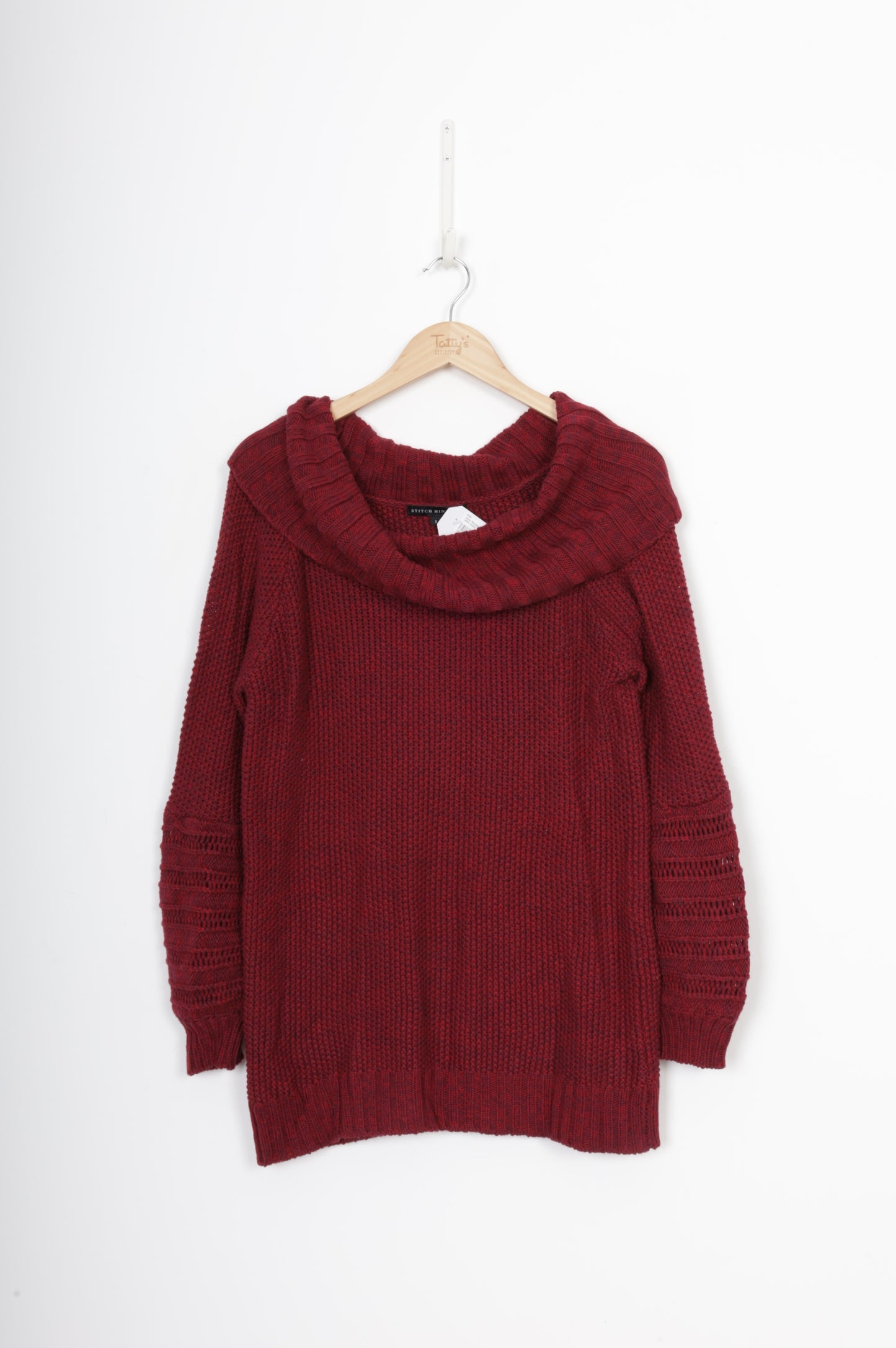 Stitch Ministry Womens Red Jumper Size S