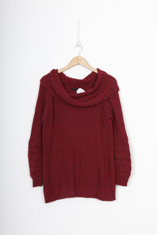 Stitch Ministry Womens Red Jumper Size S