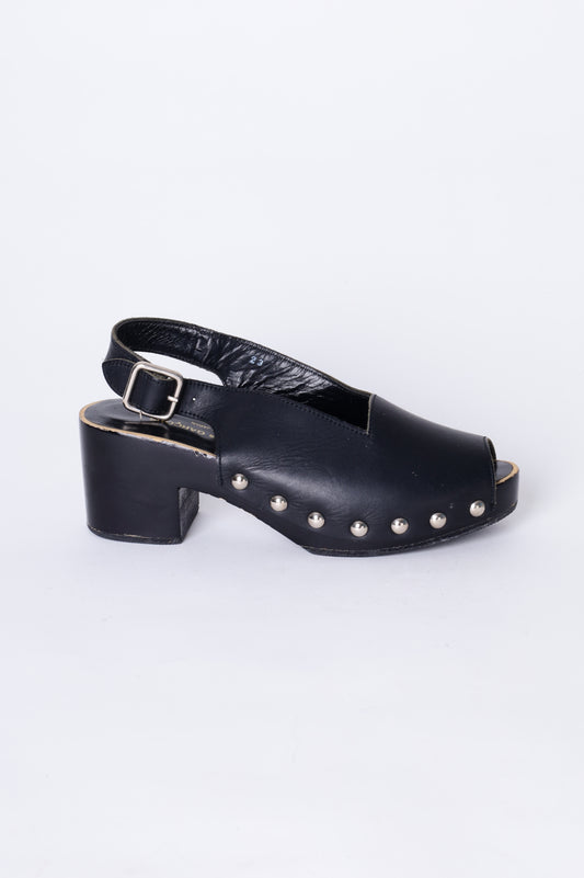 Comme Des Garcons Womens Black Heels Size EU 35