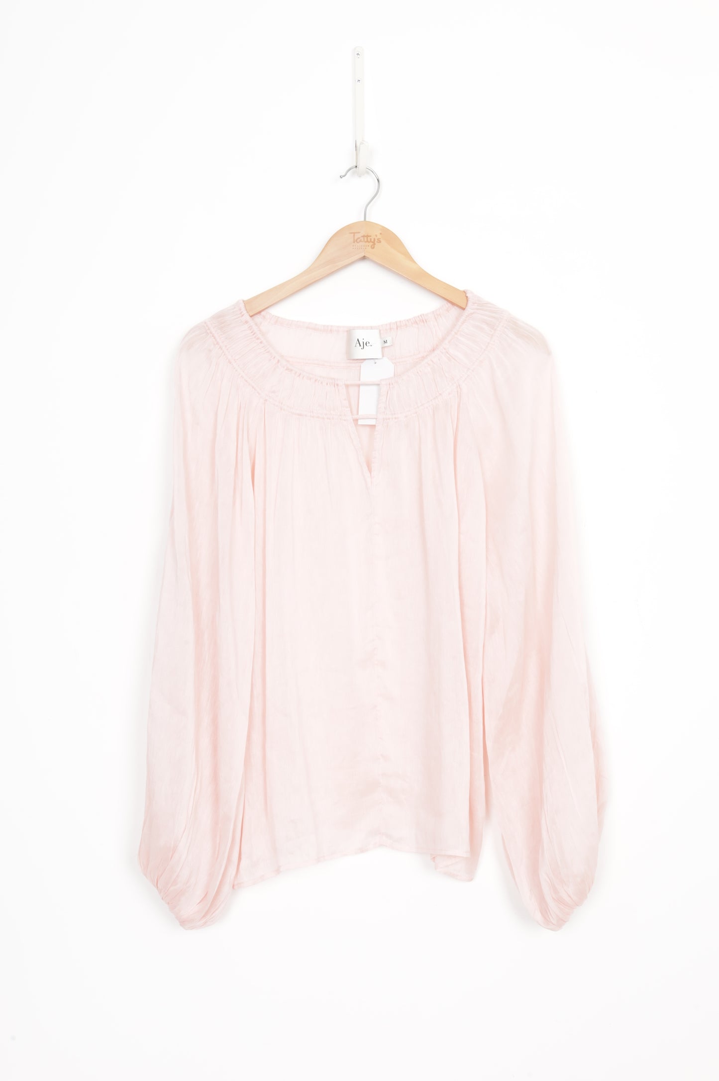 Aje. Womens Pink Blouse Size M