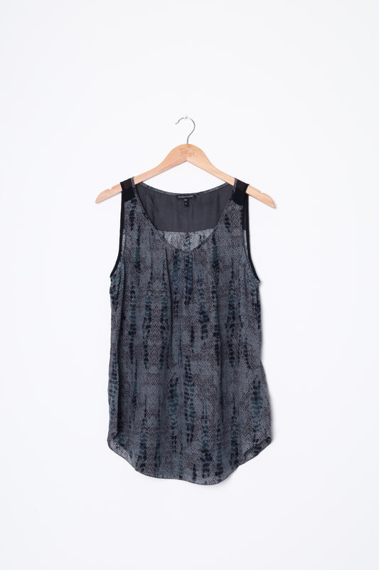 Eileen Fisher Womens Grey Top Size M
