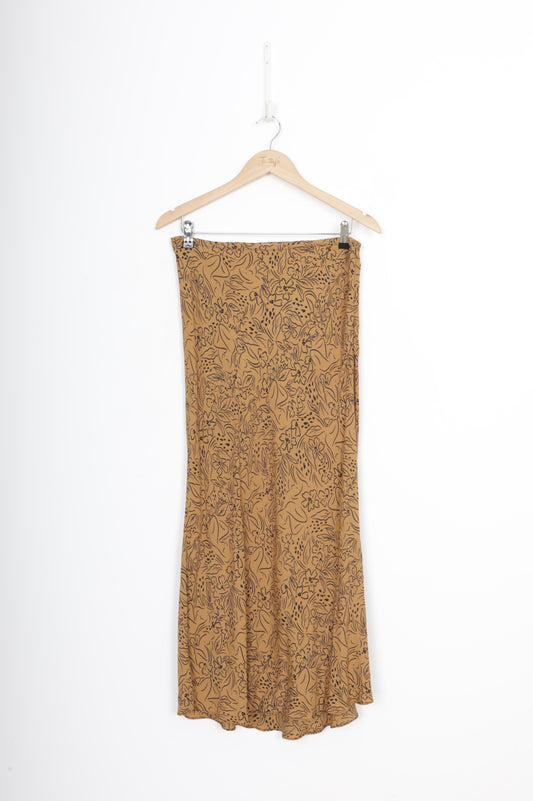 Whimsy + Row Womens Yellow Skirt Size M