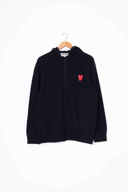 PLAY Comme Des Garcons Mens Black Jacket Size XL
