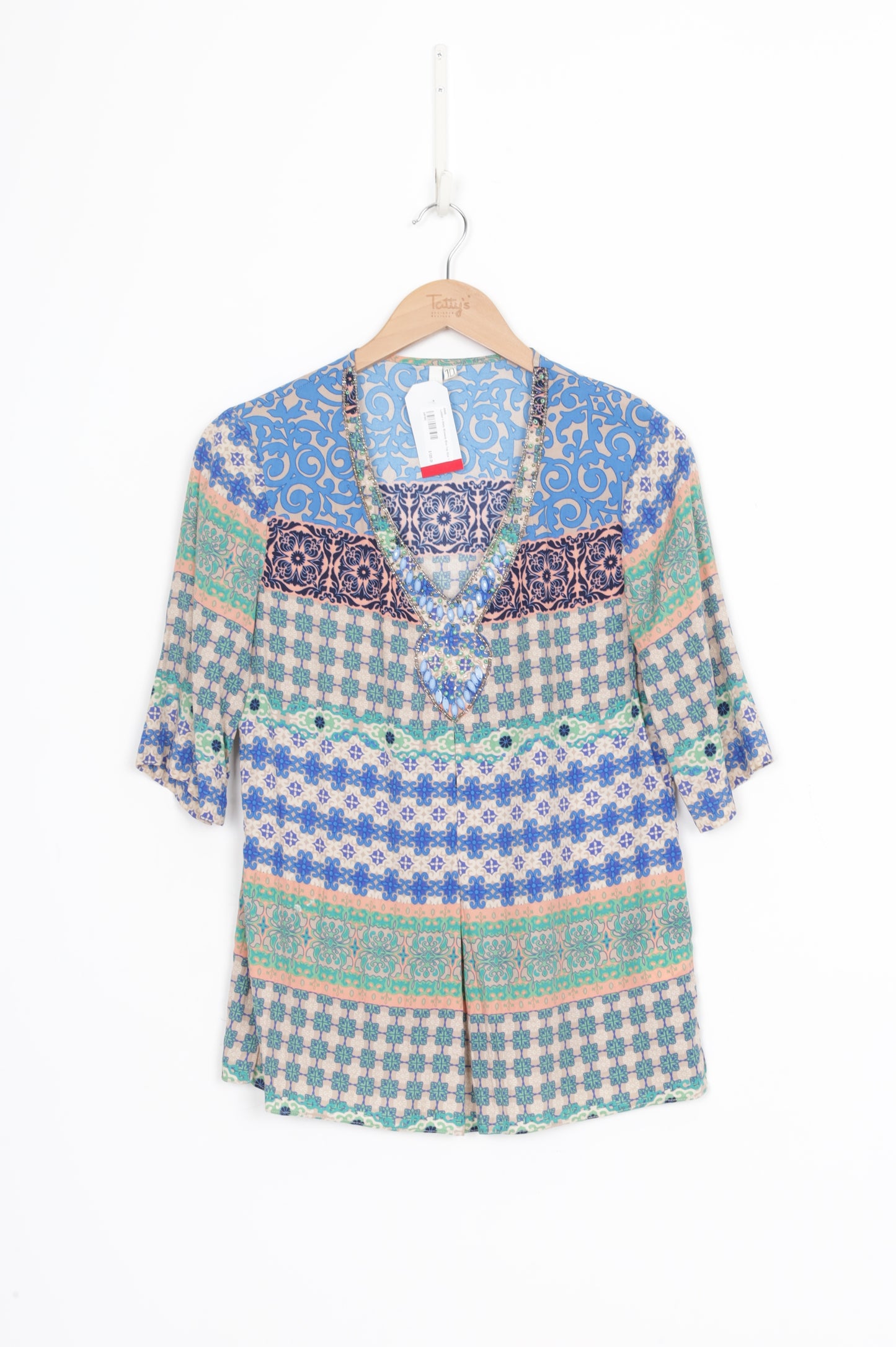 Loobie's Story Womens Blue Top Size 10