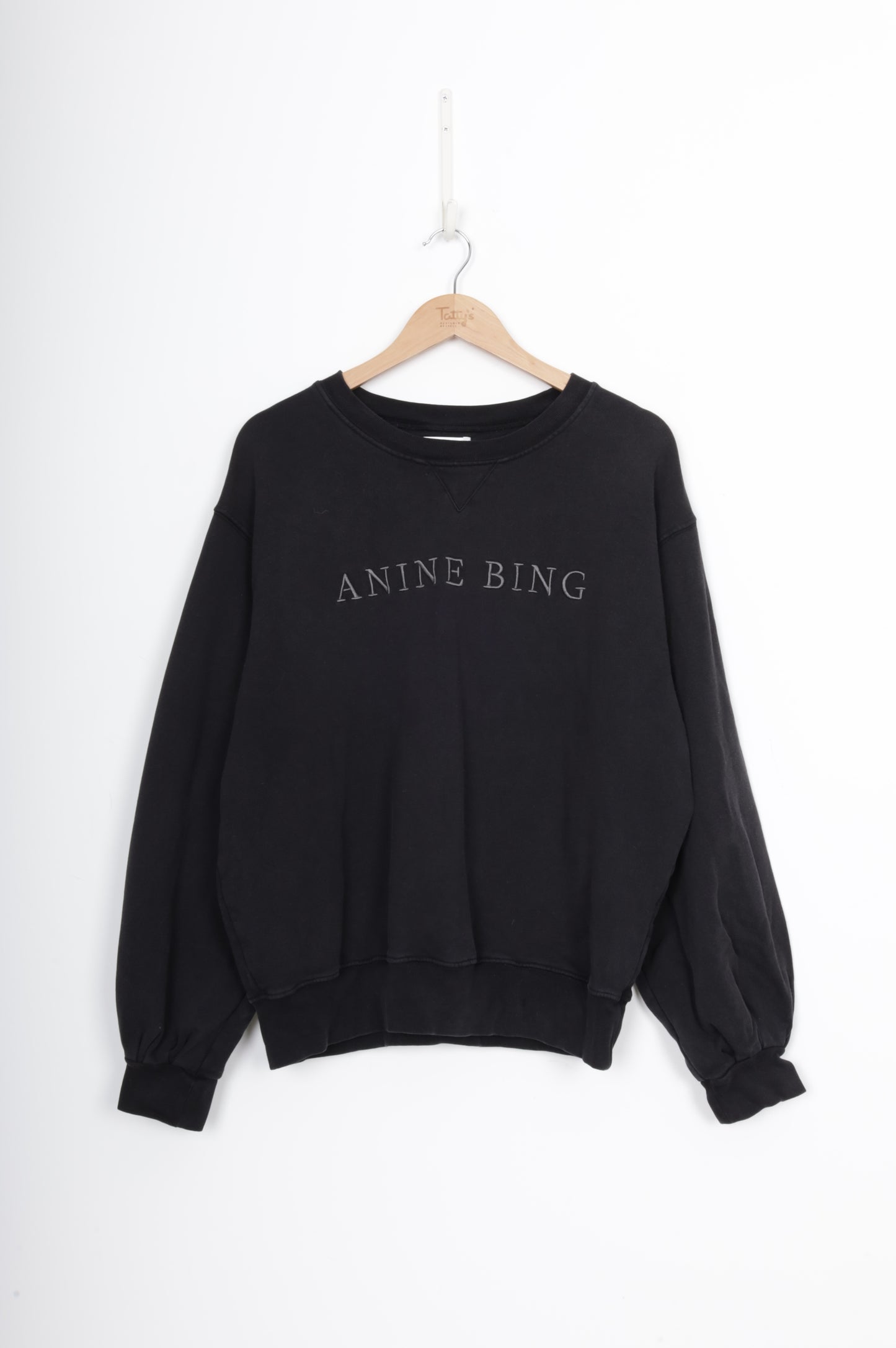 Anine Bing Womens Black Sweatshirt Size L