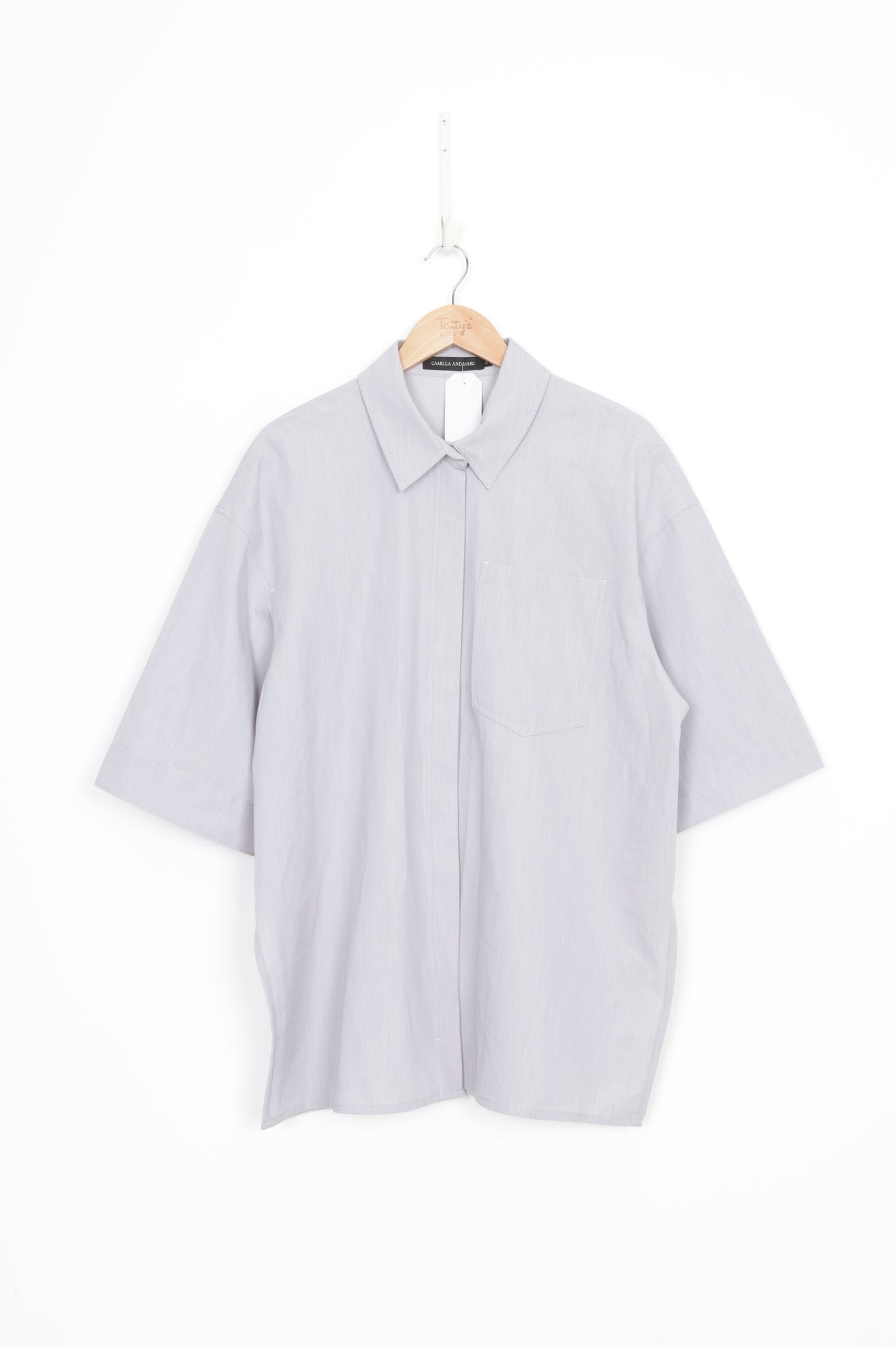 Camilla & Marc Womens Grey Shirt Size 12