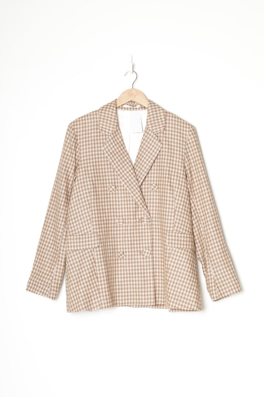 Ruby Womens Beige Blazer Size 12