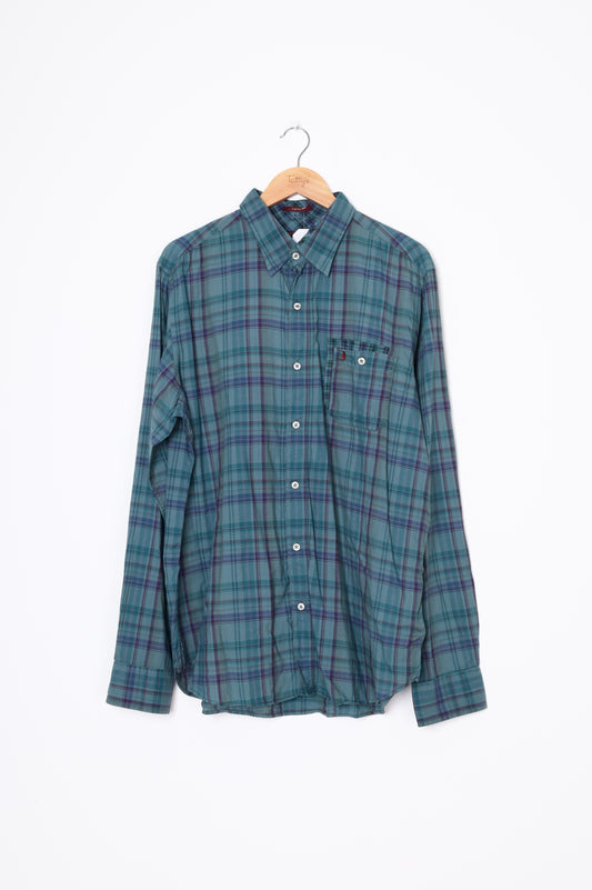 Marlboro Classics Mens Blue Shirt Size XXL