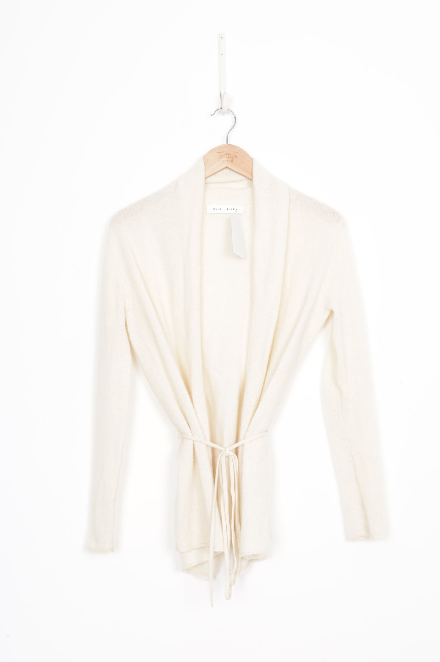 Elle + Riley Womens Cream Cardigan Size XS