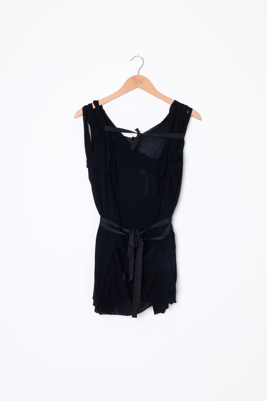 Nom D Womens Black Top Size 12