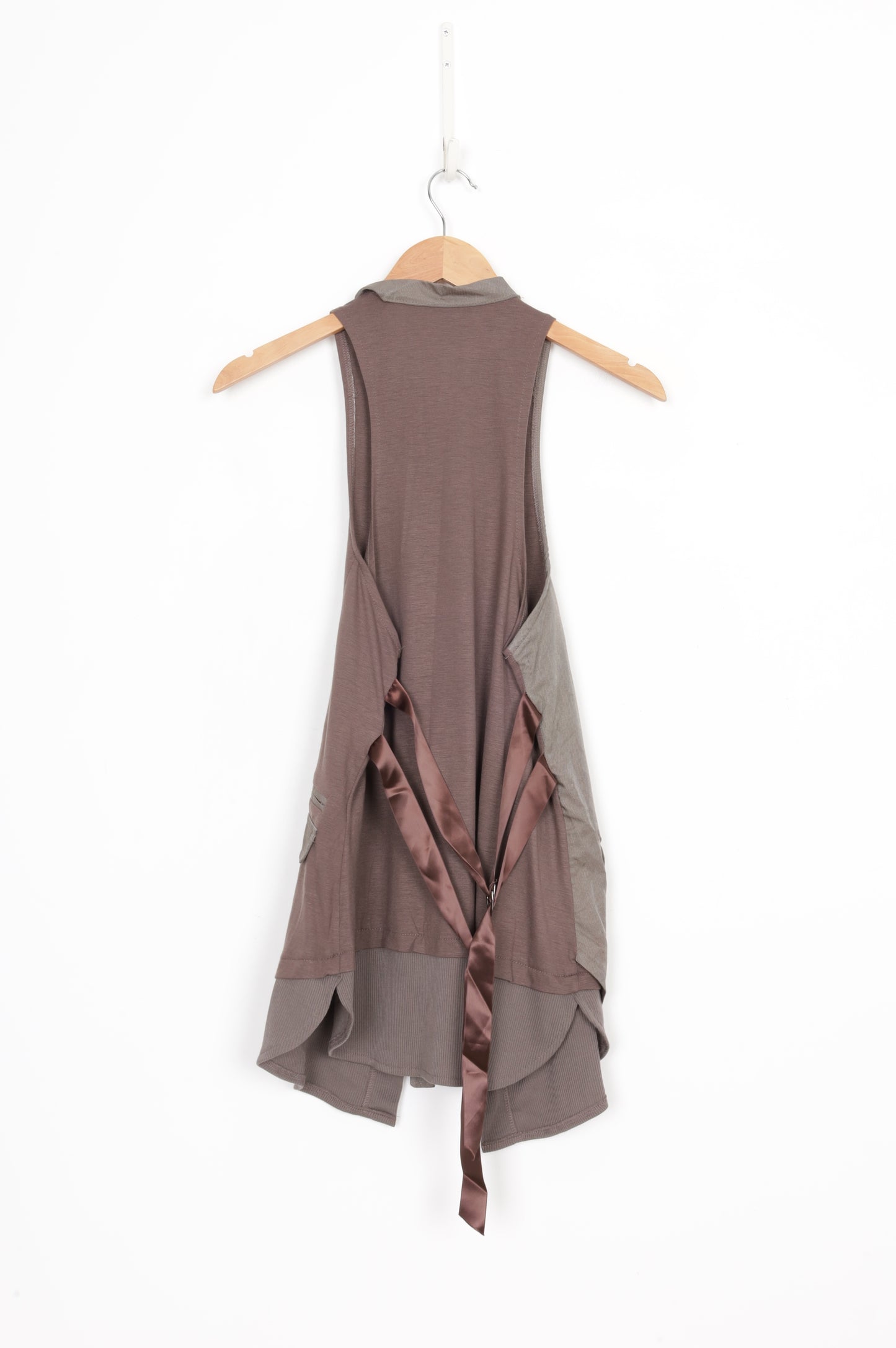 Hayeob Womens Brown Vest Size M