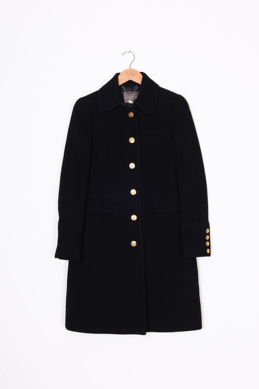 J.Crew Womens Black Coat Size 6
