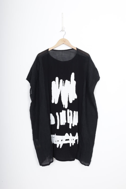 Moyuru Womens Black Top Size M