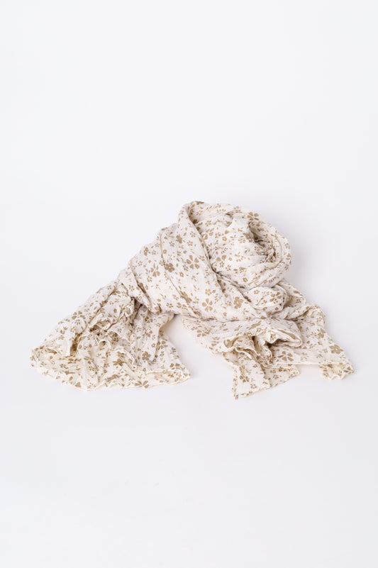 a gift of nature  Womens Cream Scarf Size O/S