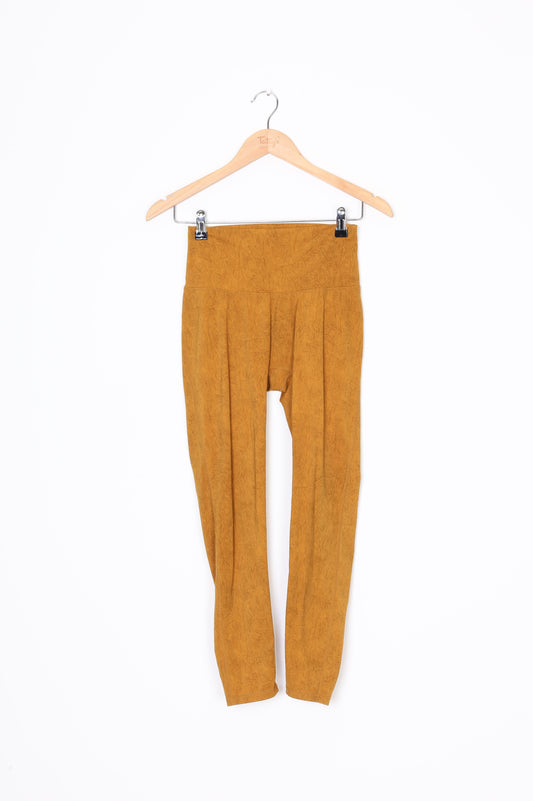 Lulu Lemon Womens Yellow Pants Size L
