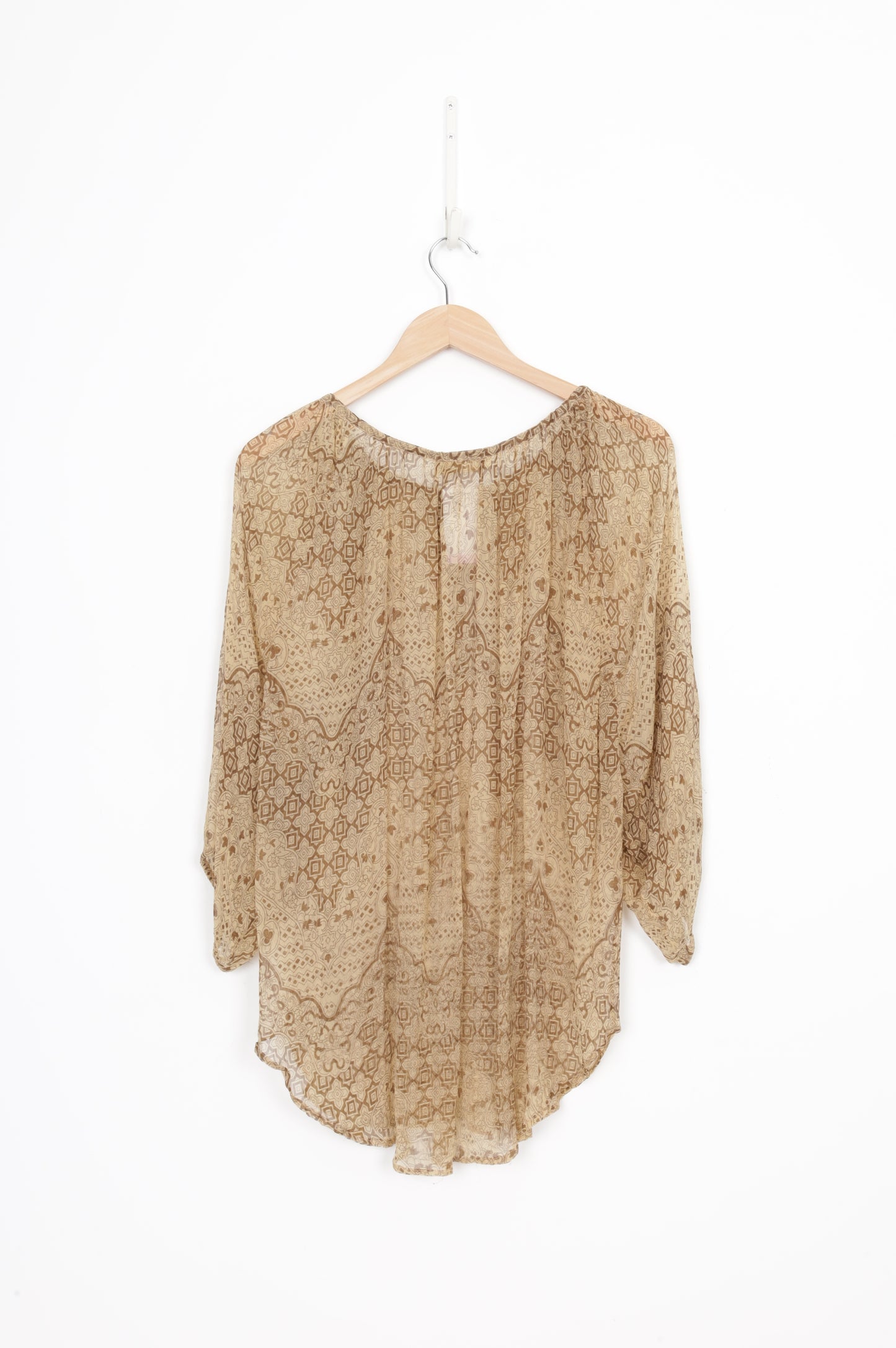 Mes Demoiselle Paris Womens Beige Top Size 2