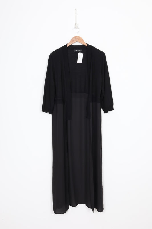 Sabatini Womens Black Cardigan Size L
