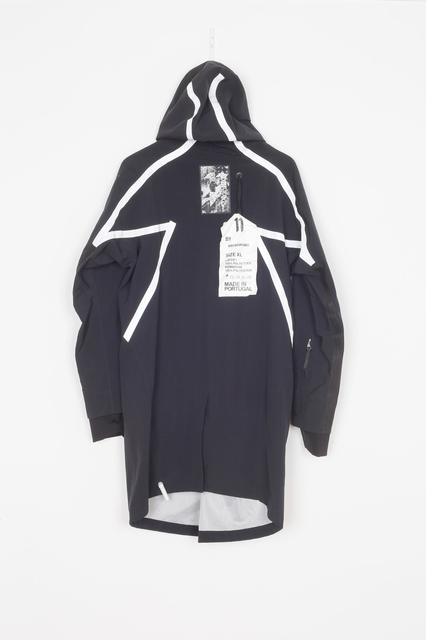 Boris Bidjan Saberi Mens Black Coat Size XL