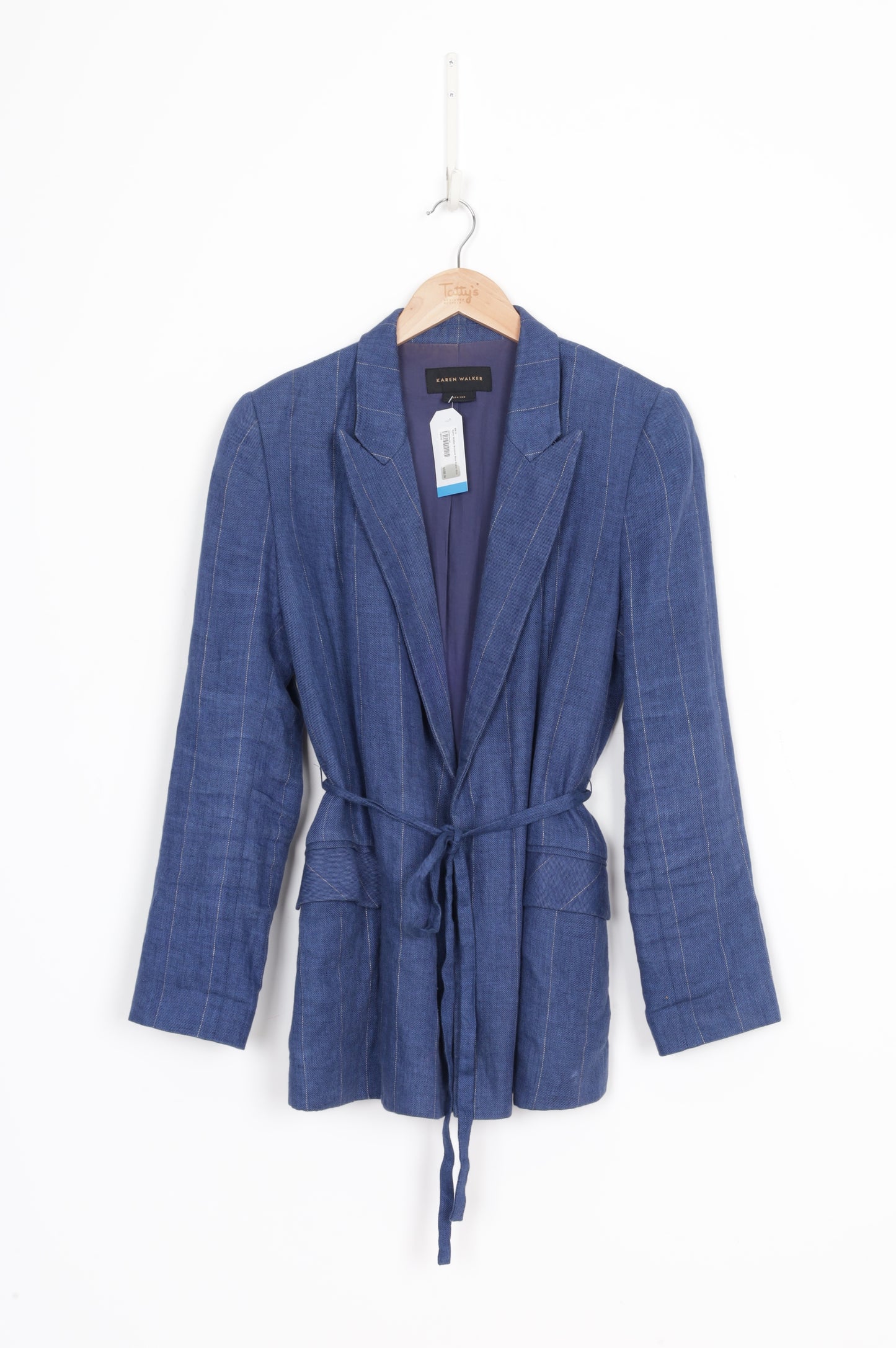Karen Walker Womens Blue Blazer Size 8