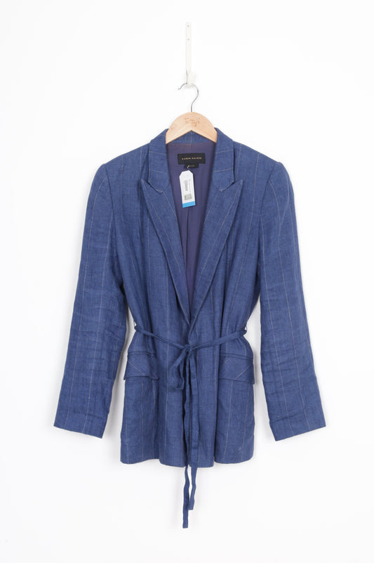 Karen Walker Womens Blue Blazer Size 8