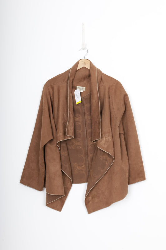 Chocolat Womens Brown Jacket Size 18