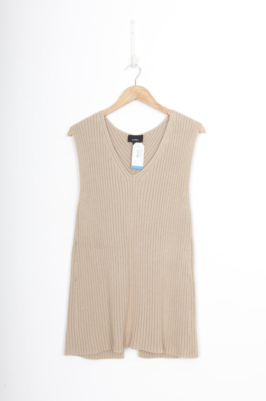 Moochi Womens Beige Vest Size S