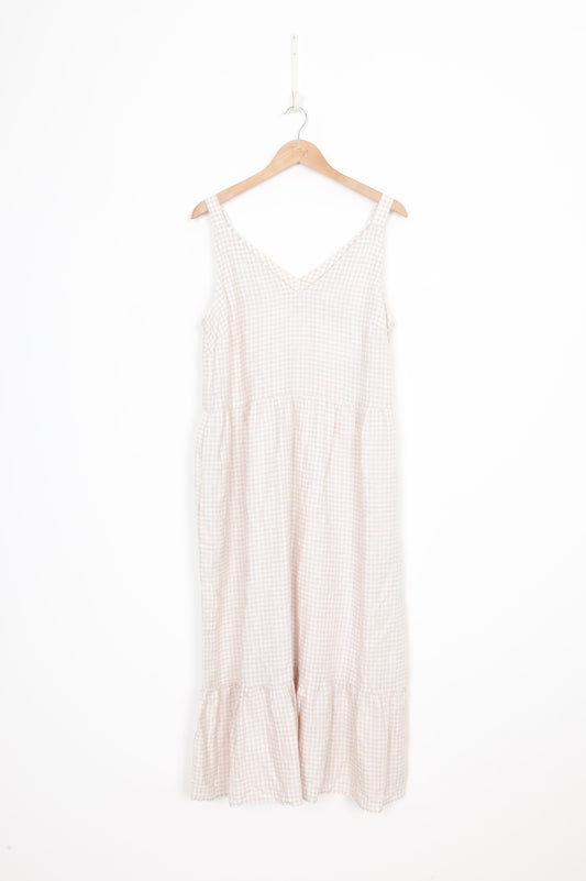 Max Womens Beige Dress Size 12