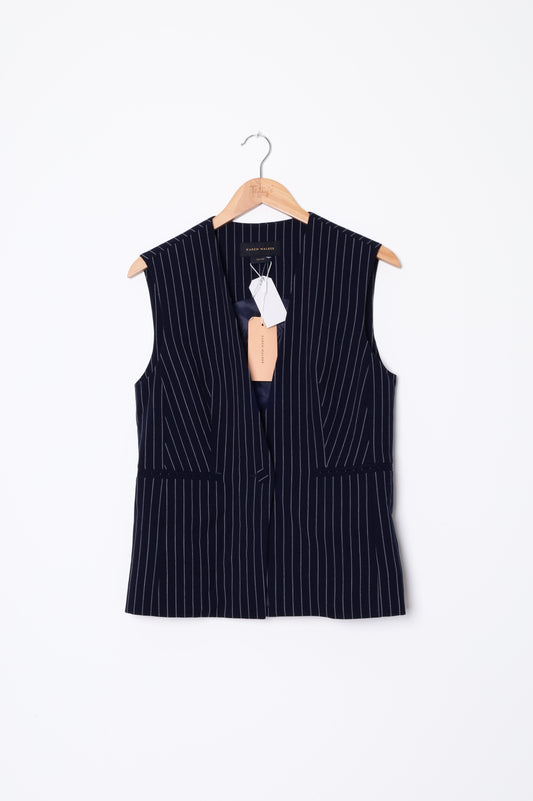 Karen Walker Womens Blue Waistcoat Size 8