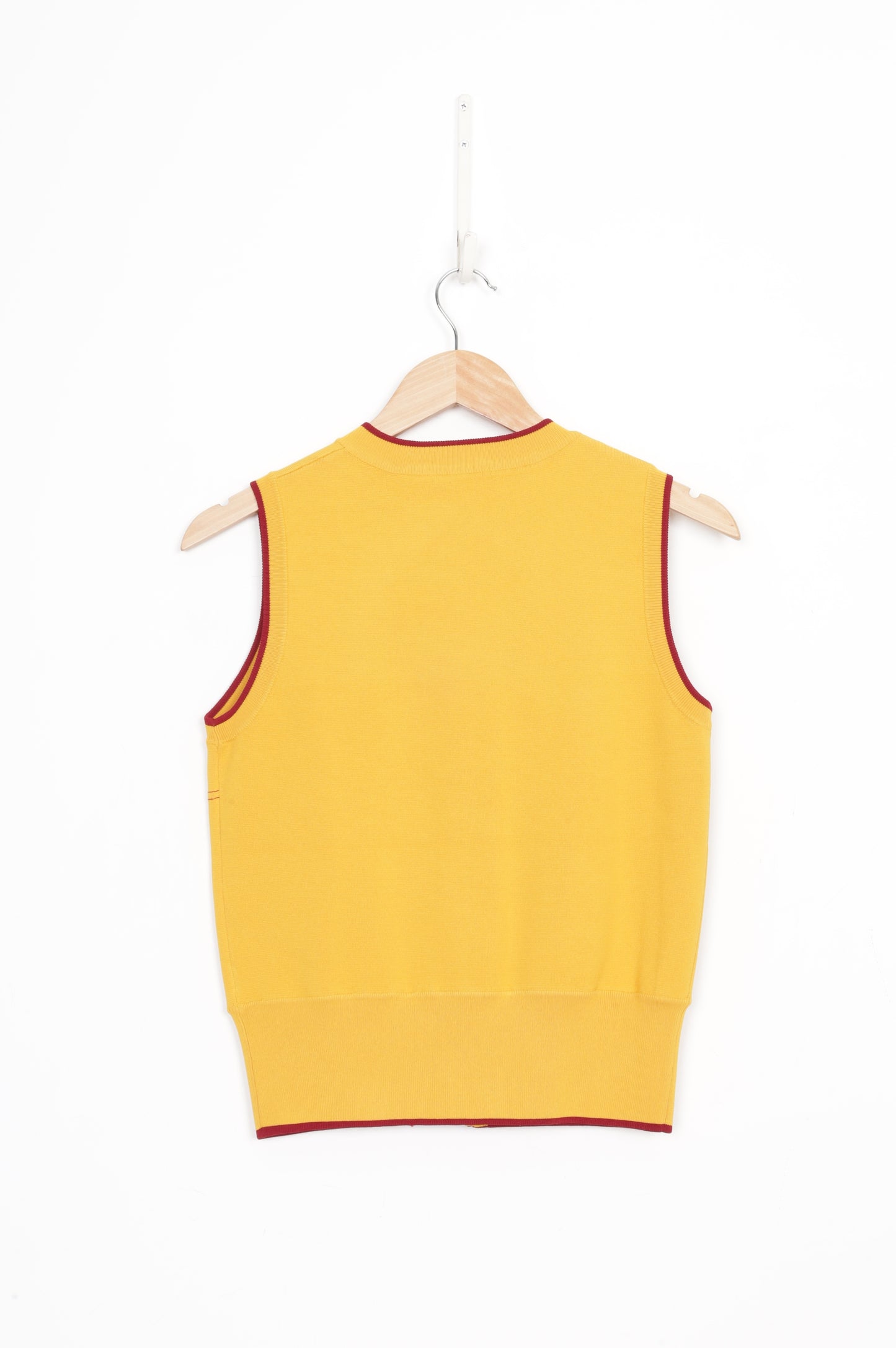 Cue Womens Yellow Vest Size S