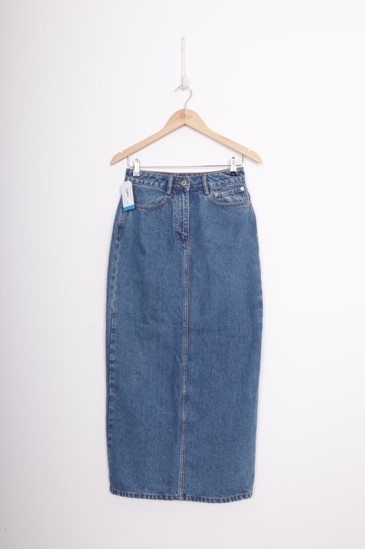 Ruby Womens Blue Maxi Skirt Size 6
