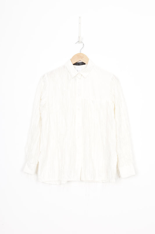 Nguyen Hoang Tui Womens Cream Shirt Size N/S