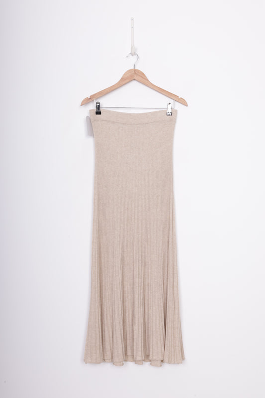 Marle Womens Beige Maxi Skirt Size 12