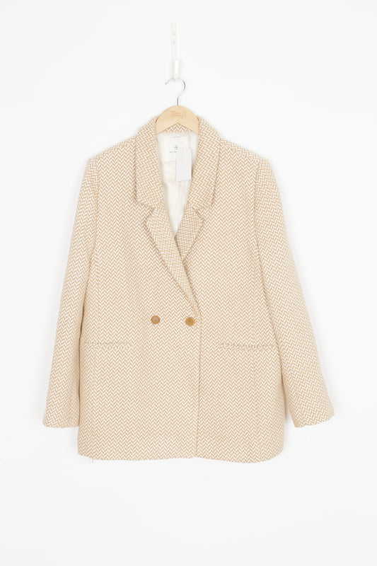 Anine Bing Womens Beige Blazer Size XL