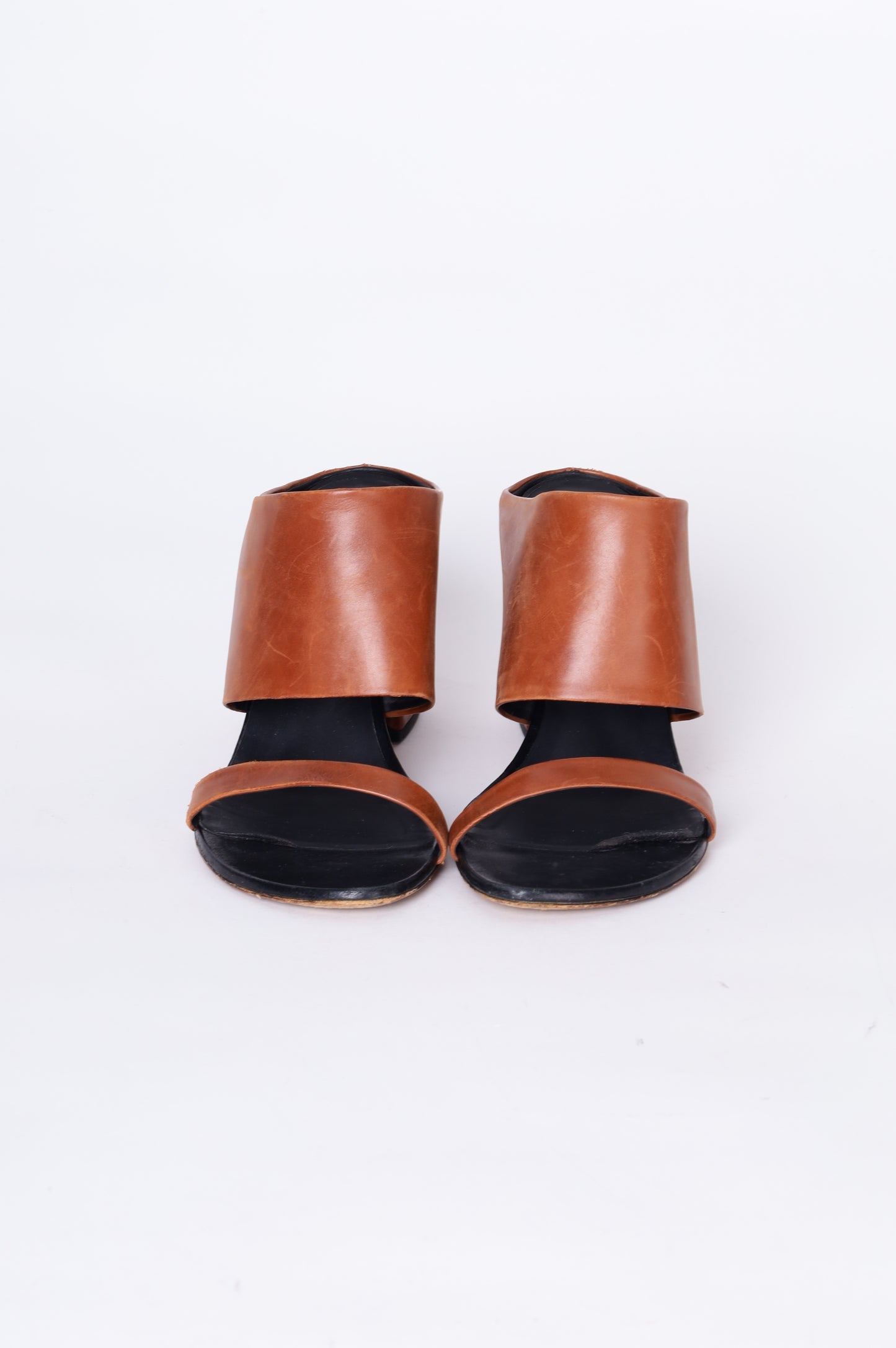 Dries Van Noten Womens Brown Heels Size 40