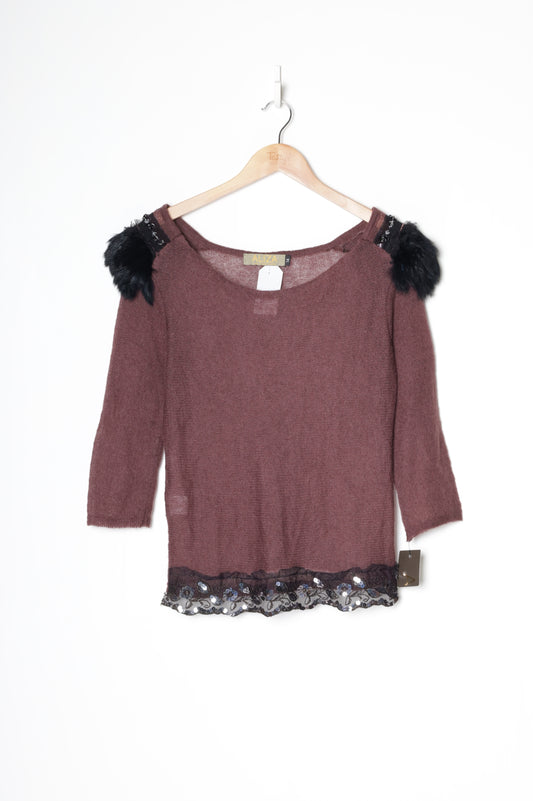 Aliza Womens Black Jumper Size 14