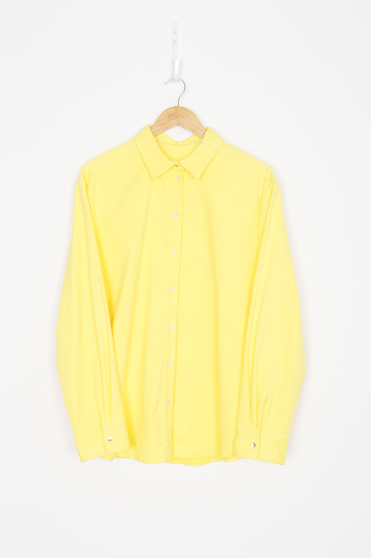 Maggie Marilyn Womens Yellow Shirt Size 16